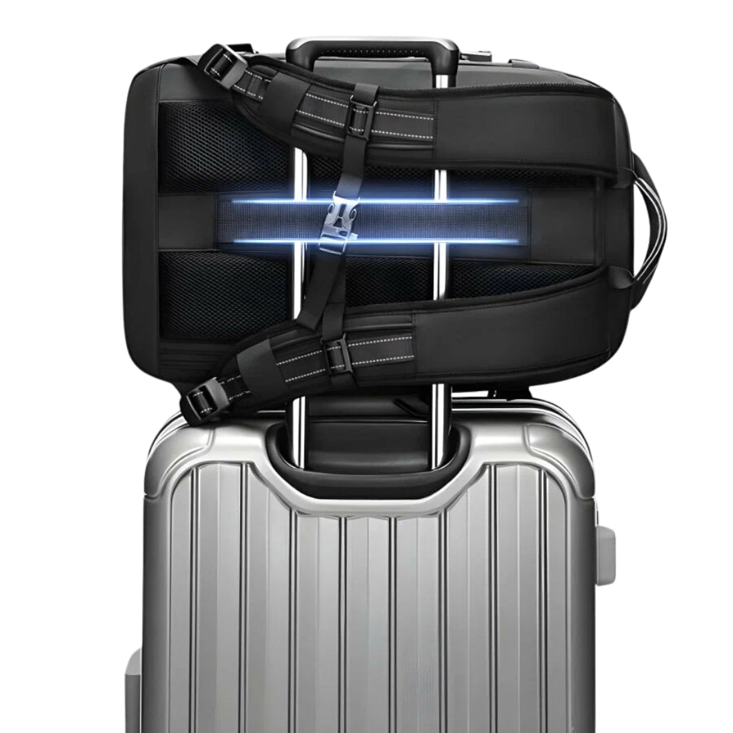 Sac à dos cabine extensible 30→60L – Compression sous vide intégrée