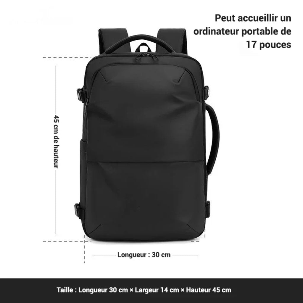 Sac à dos cabine - système compression sous vide